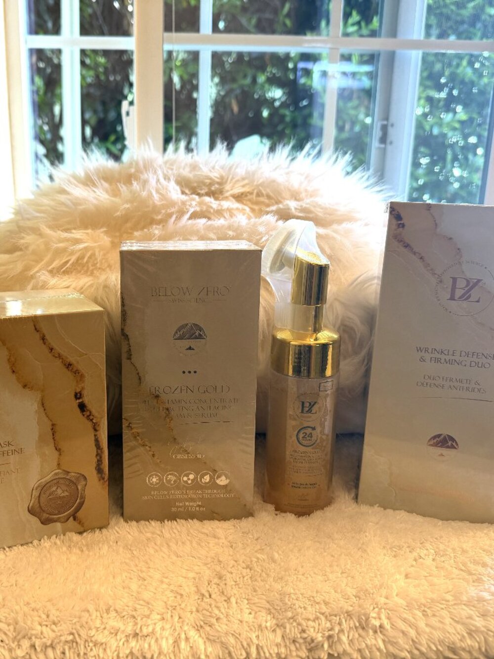 Below Zero Frozen Gold Luxury Skincare Bundle | 4-Piece Set | New & Factory Seal